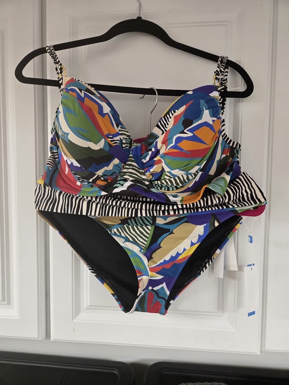 Bleu by Rod Beattie Women's The Mix Molded Cup Bikini  Set Size 40Dand Bikini 12